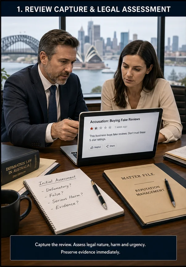 Google Review Accusing A Business Of Buying Fake Reviews In Australia