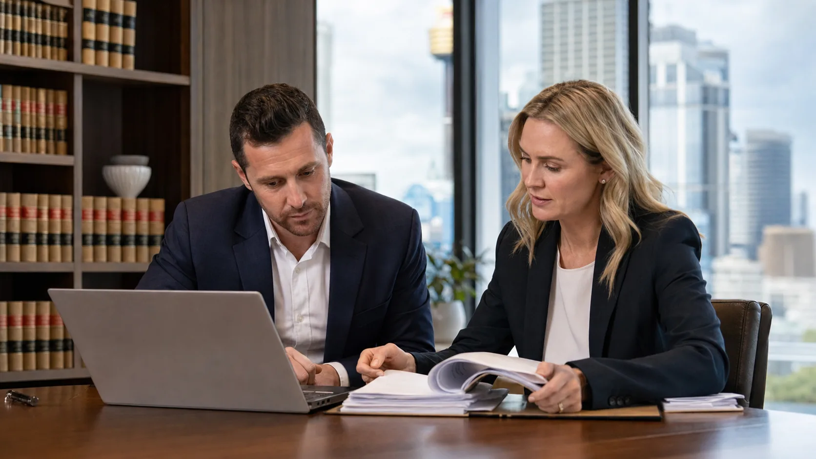 Australian lawyer and business owner reviewing a defamatory Google review in Sydney