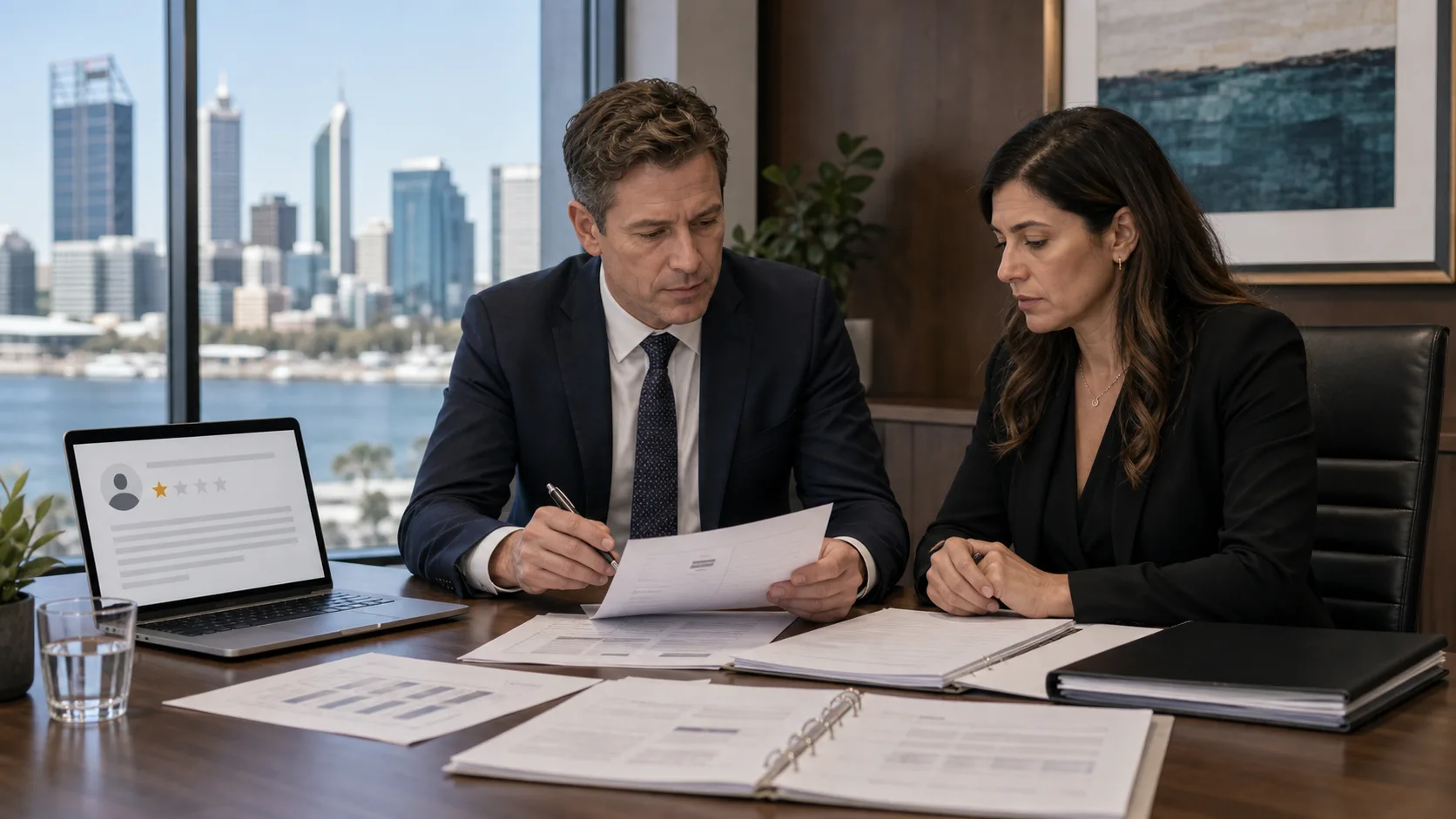Australian legal team reviewing records after a Google review accuses a business of fraud