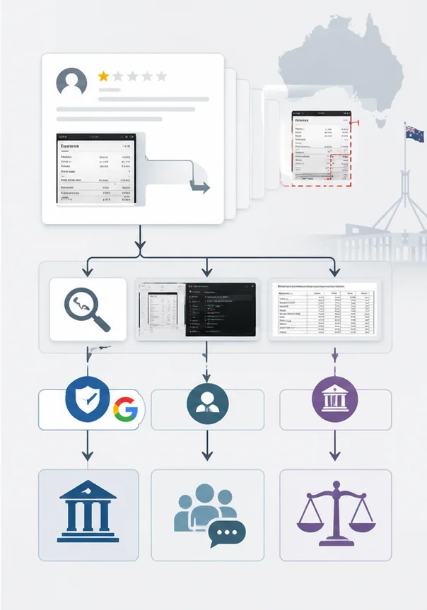 Google Review Using Fake Screenshots Or Documents In Australia
