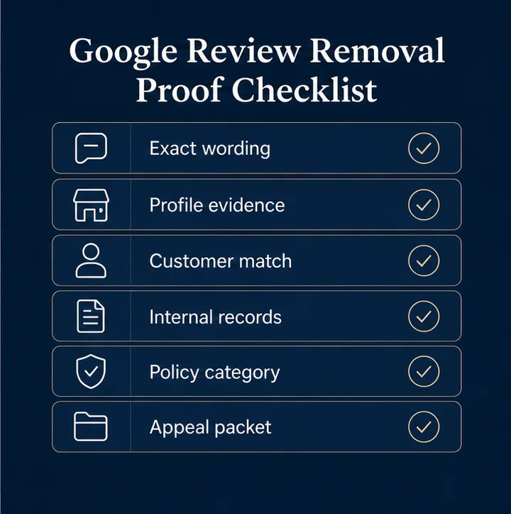 Google Review Removal Proof Checklist In Australia: What Actually Persuades Google And Counsel