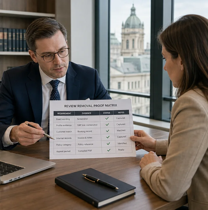 Beweis-Checkliste Fuer Die Entfernung Von Google-Bewertungen In Österreich: Was Google Und Counsel Wirklich Ueberzeugt
