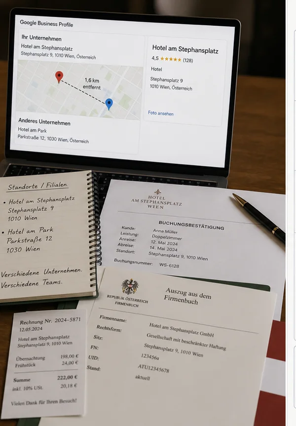 Google-Bewertung Fuer Das Falsche Unternehmen In Österreich