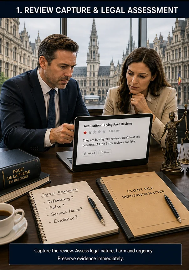 Google Review Accusing A Business Of Buying Fake Reviews In Belgium