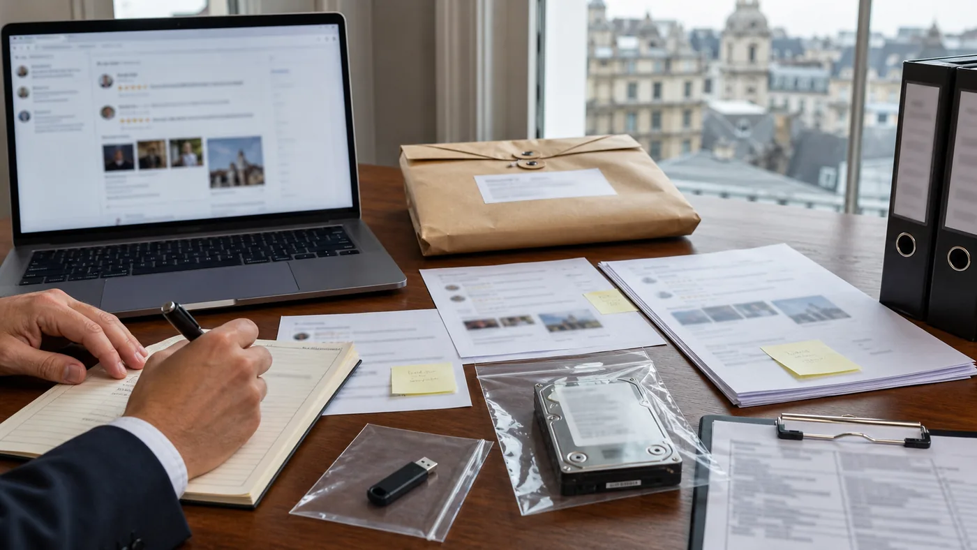 Chaîne de conservation numérique belge pour avis Google suspect