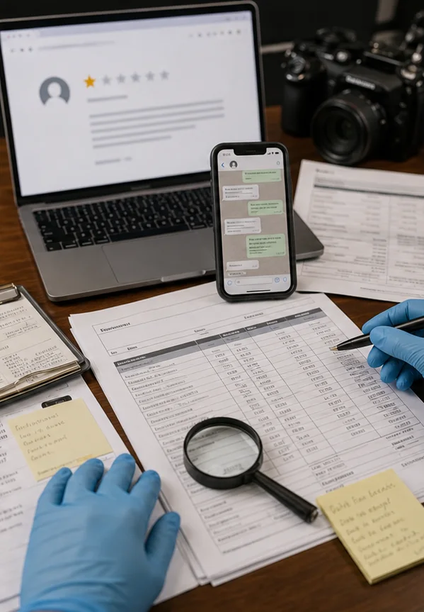 Google Review Using Fake Screenshots Or Documents In Belgium