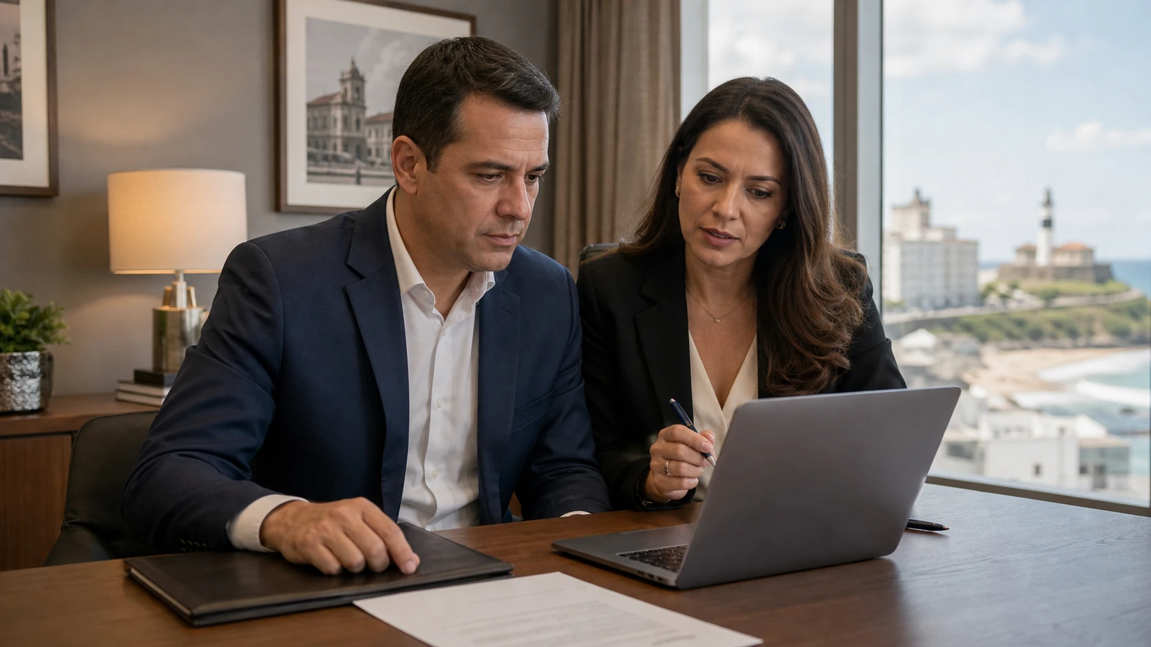 Brazilian lawyer reviewing a former employee Google review in Salvador