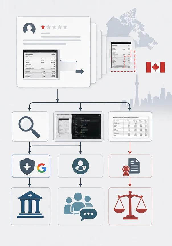 Google Review Using Fake Screenshots Or Documents In Canada