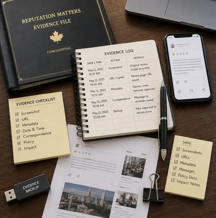 Checklist De Preuve Pour Retirer Un Avis Google En Canada: Ce Qui Convainc Reellement Google Et L’Avocat