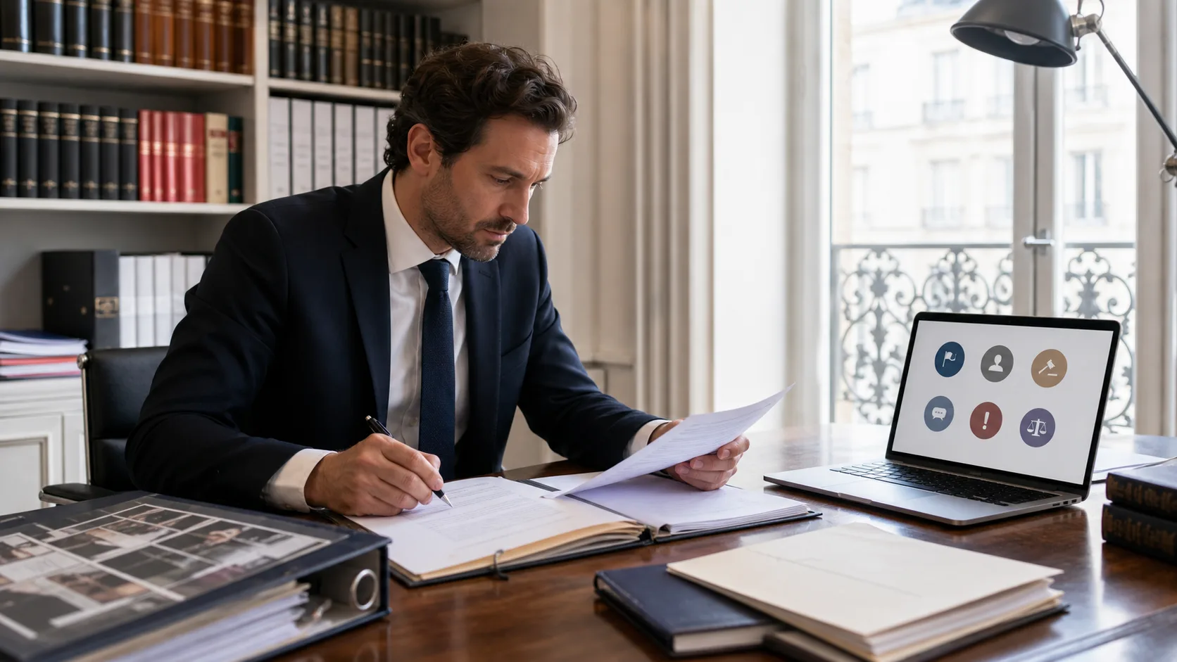 Avocat français préparant une mise en demeure pour retrait d'avis Google