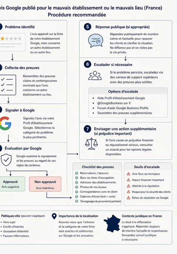 Avis Google Vise Au Mauvais Etablissement En France