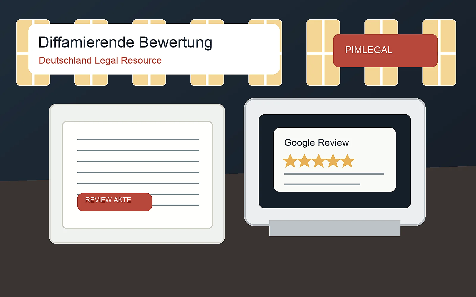 Deutsche Kanzlei prüft eine diffamierende Google-Bewertung in Berlin