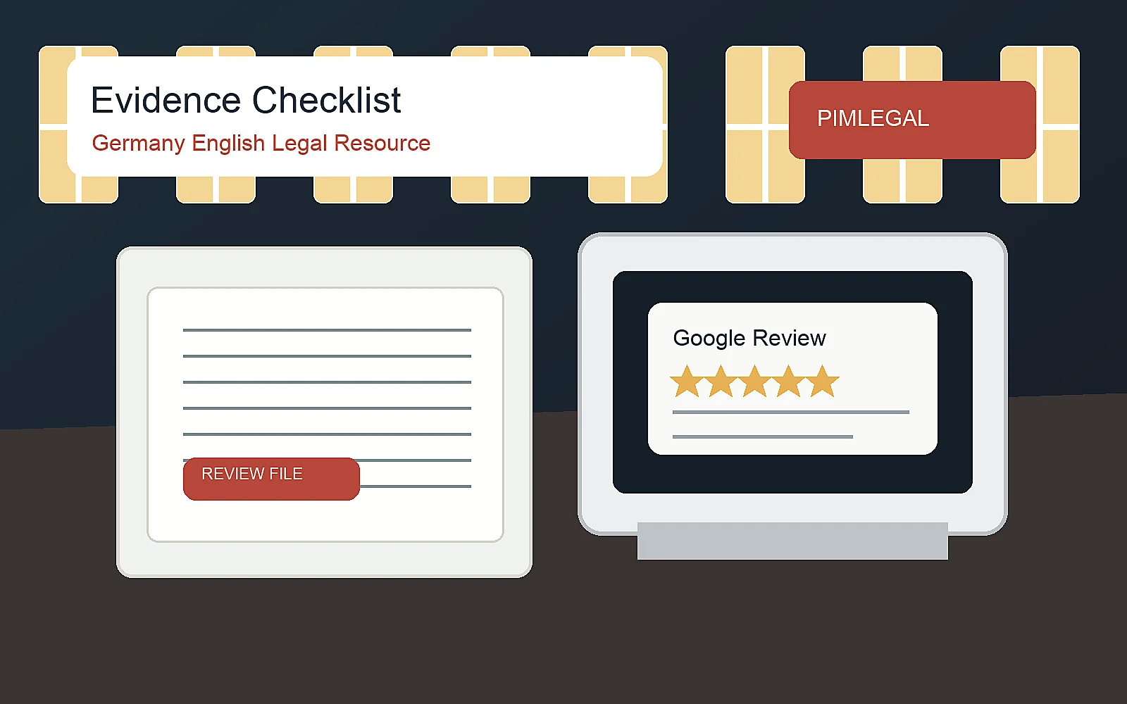 German business building an evidence file for Google review removal