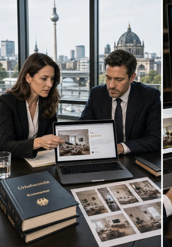 Google-Rezension mit urheberrechtlich geschützten Fotos in Deutschland