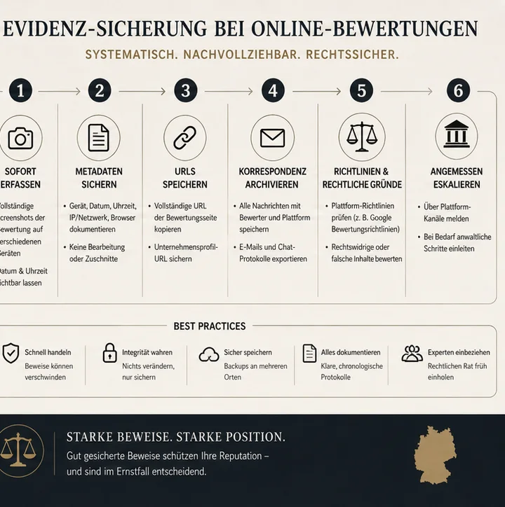 Beweissicherung Fuer Eine Google-Bewertung In Deutschland: Praktischer Chain-Of-Custody-Leitfaden