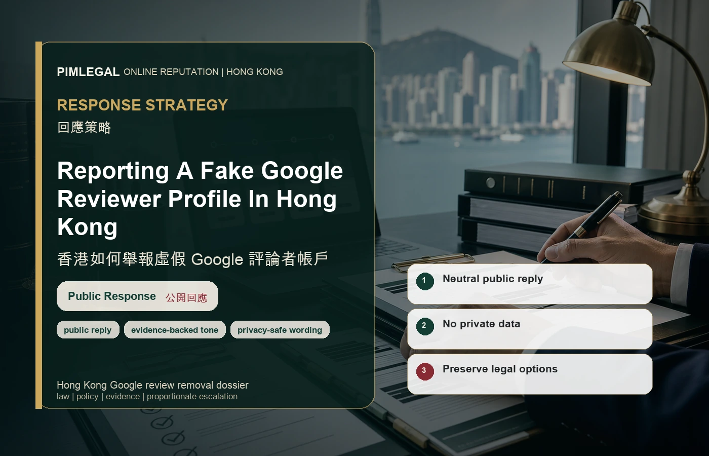 香港如何舉報虛假 Google 評論者帳戶 response strategy in Hong Kong