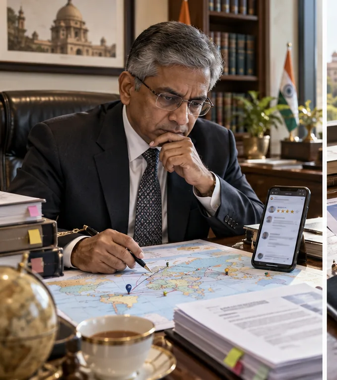 भारत में सीमा-पार Google समीक्षाएँ: अधिकार-क्षेत्र, लागू कानून और हटाने की रणनीति