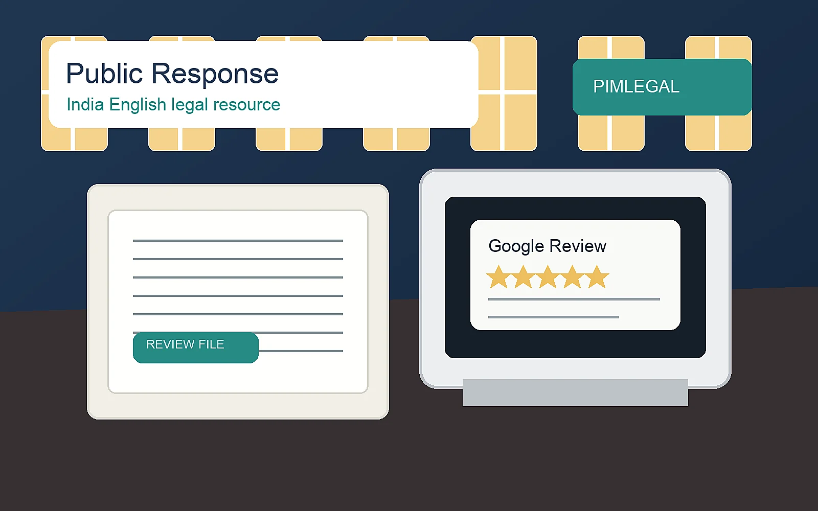 Indian business owner and lawyer drafting a public response to a negative Google review