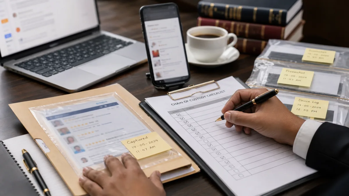 Chain of custody checklist for Google review evidence in India