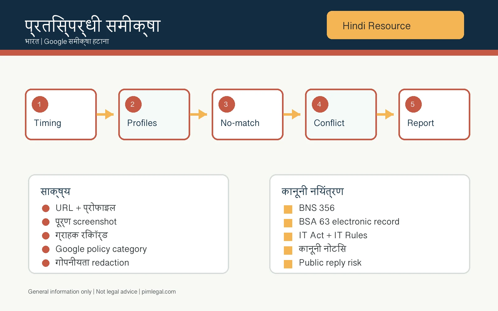 भारत में competitor fake Google review evidence का हिंदी इन्फोग्राफिक