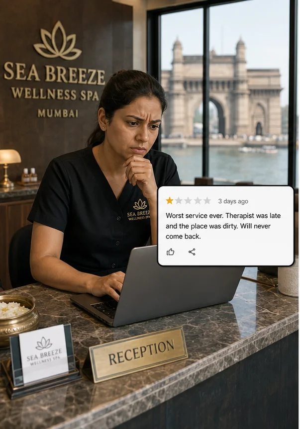 भारत में गलत Business पर Google Review