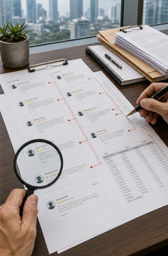 Copied Or Duplicated Google Reviews In Indonesia