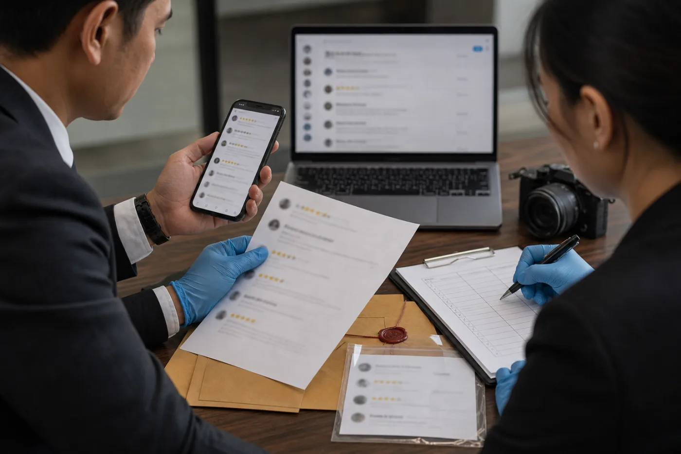 Chain of custody bukti digital untuk ulasan Google palsu di Indonesia