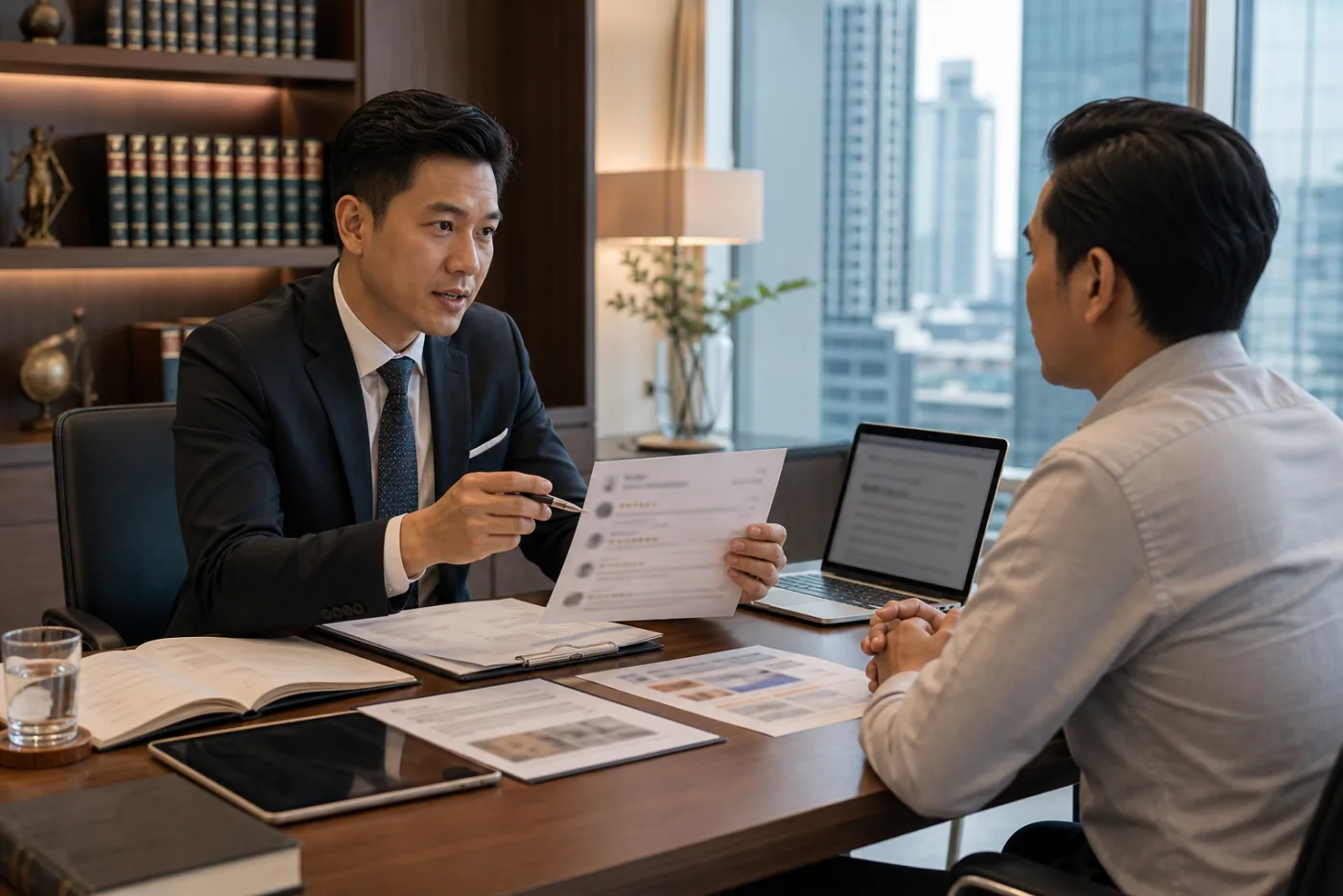 Indonesian legal strategy meeting for a harmful Google review response