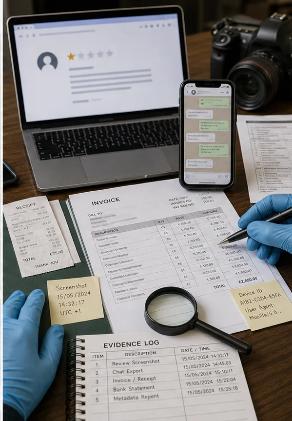 Google Review Using Fake Screenshots Or Documents In Ireland