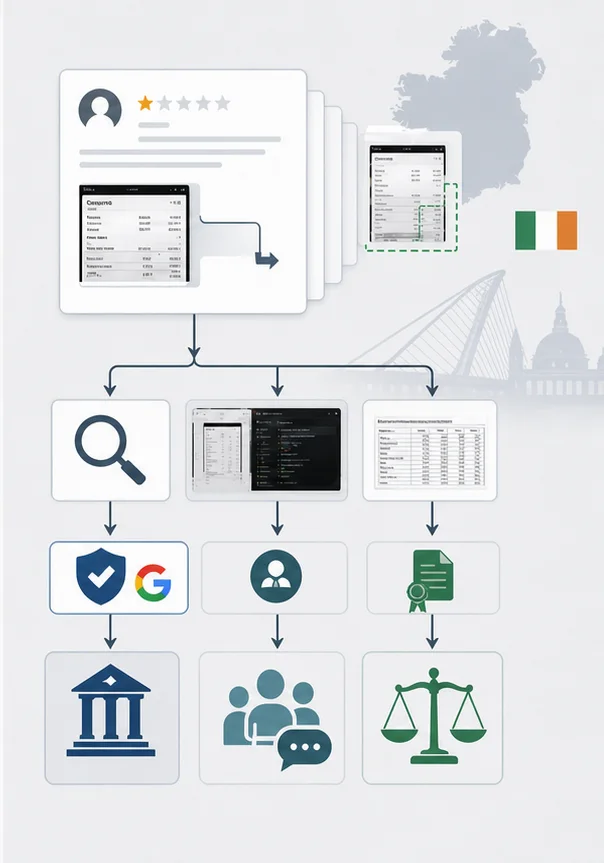 Google Review Using Fake Screenshots Or Documents In Ireland