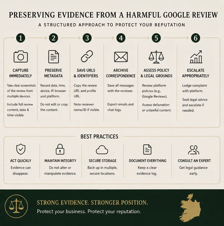Google Review Removal Proof Checklist In Ireland: What Actually Persuades Google And Counsel