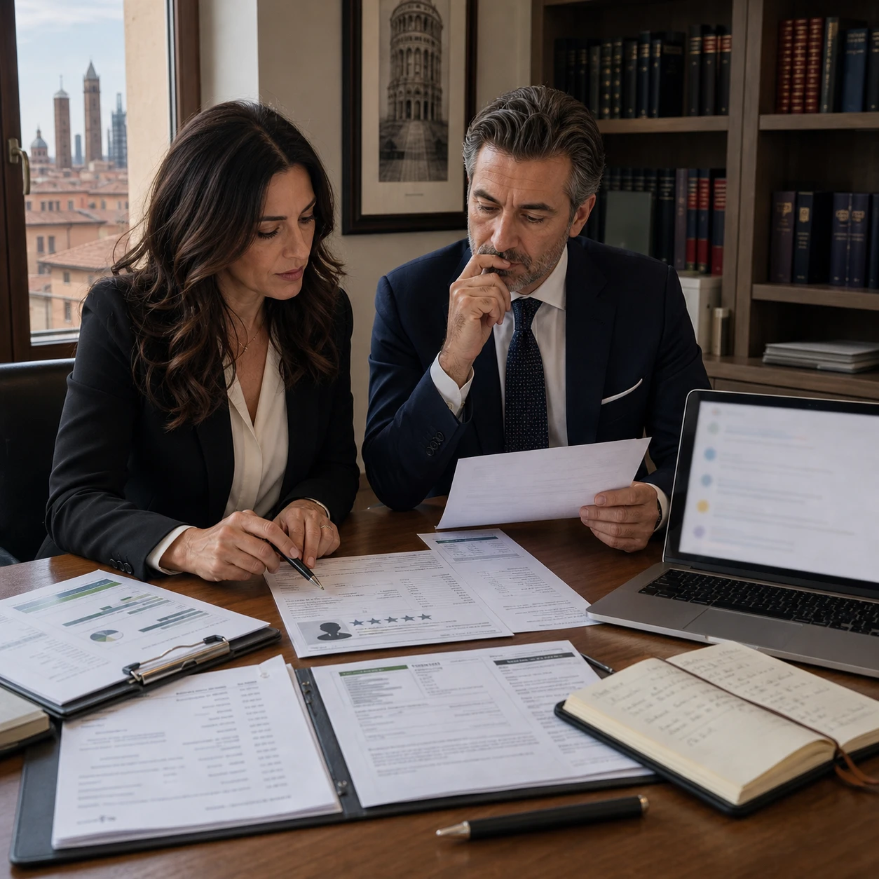 Italian lawyer assessing proportionality of a lawsuit for a fake Google review