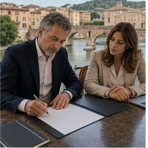 Hotel manager a Venezia prepara con un avvocato una risposta prudente a una recensione Google