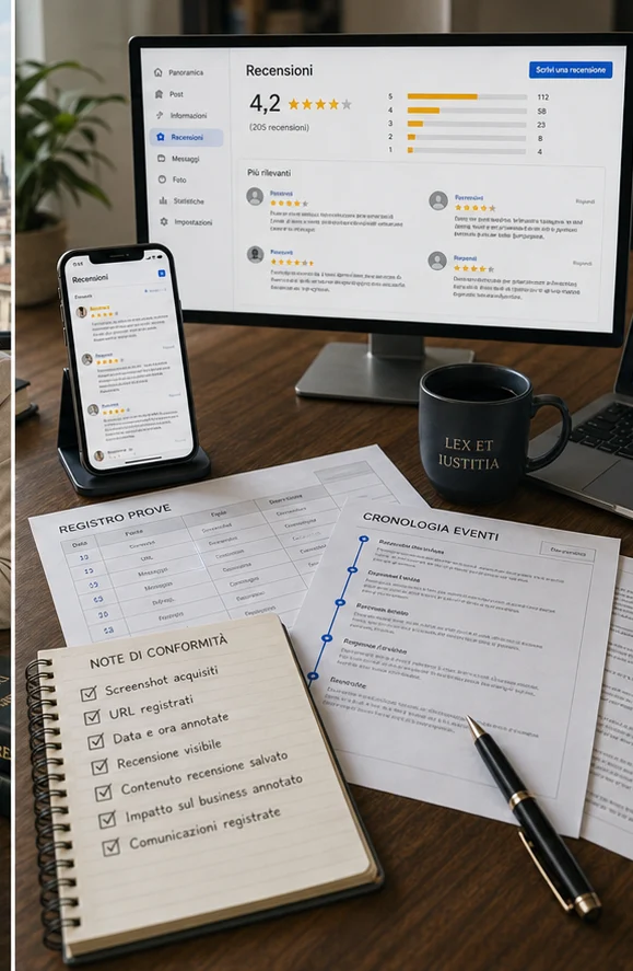 Recensione di Google che accusa un'azienda di soppressione delle recensioni in Italia
