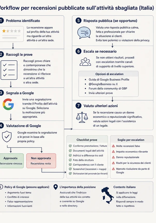 Recensione Google Per L'Azienda Sbagliata In Italia