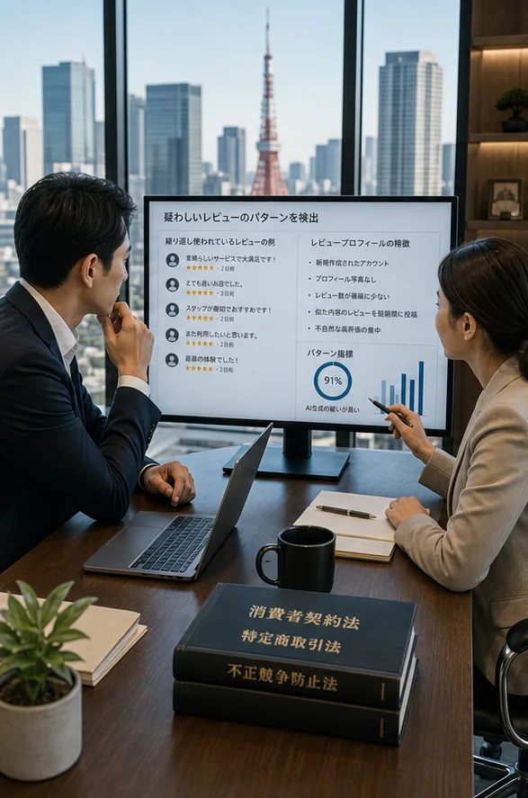 日本 での AI が生成した疑わしい偽の Google レビュー