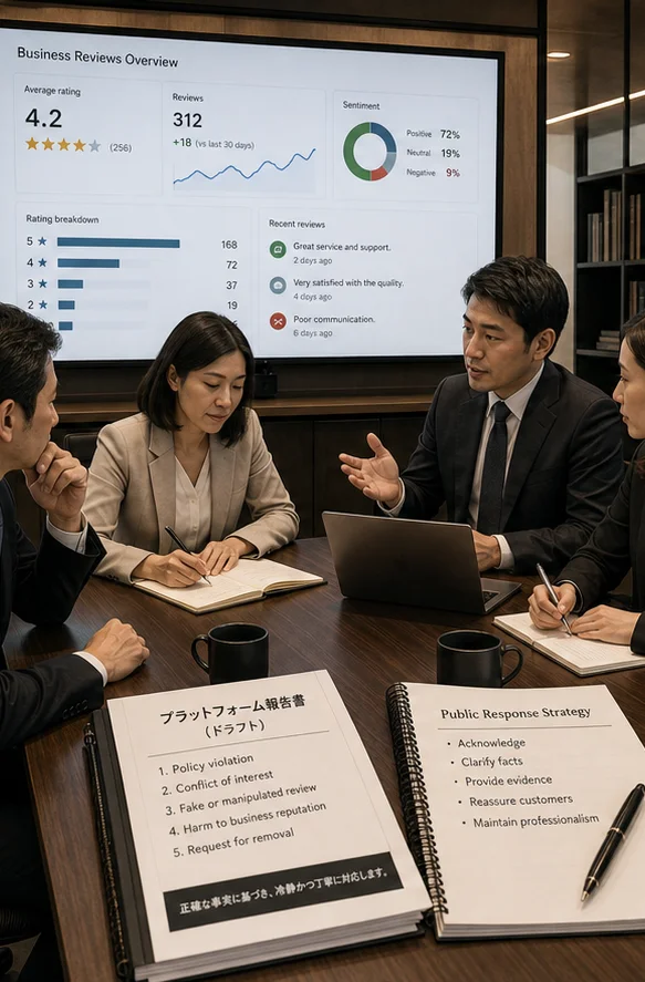 日本で従業員・代理店・インサイダーが関与したGoogleレビュー: Conflict Of Interest戦略