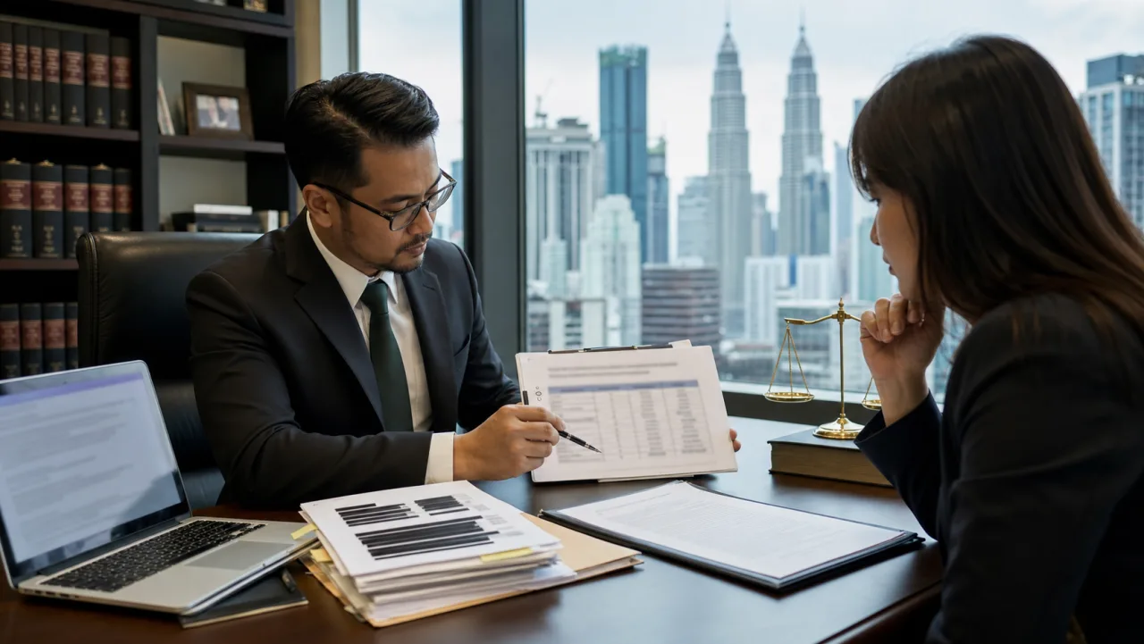 Semakan privasi respons Google review di pejabat undang-undang Malaysia