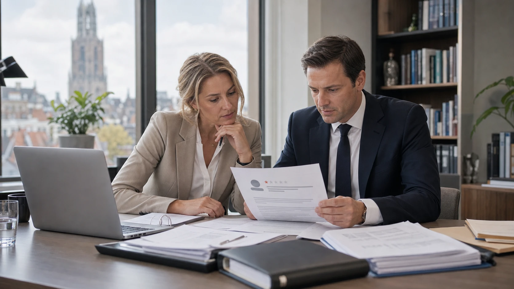 Dutch legal team distinguishing negative criticism from defamation