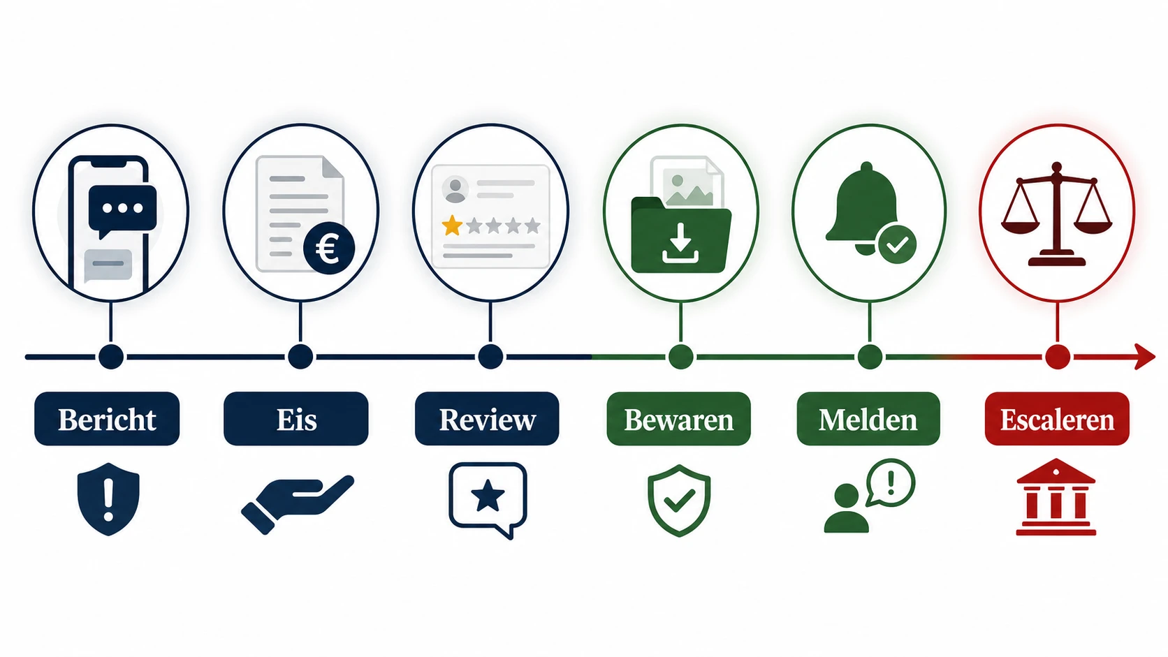 Infographic over chantage met Google reviews in Nederland