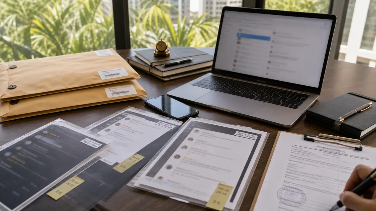 Philippine digital chain of custody for suspicious Google reviews