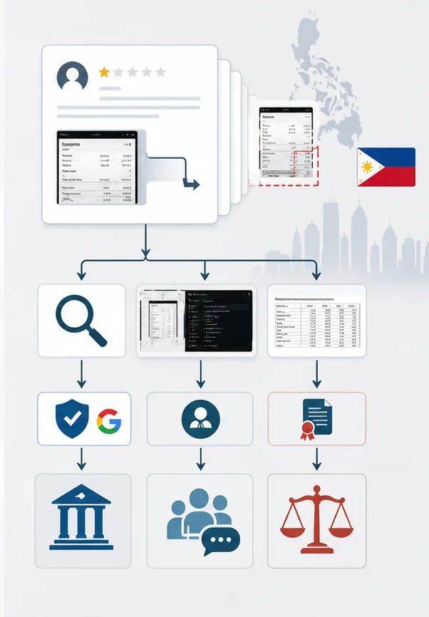 Google Review Using Fake Screenshots Or Documents In Philippines