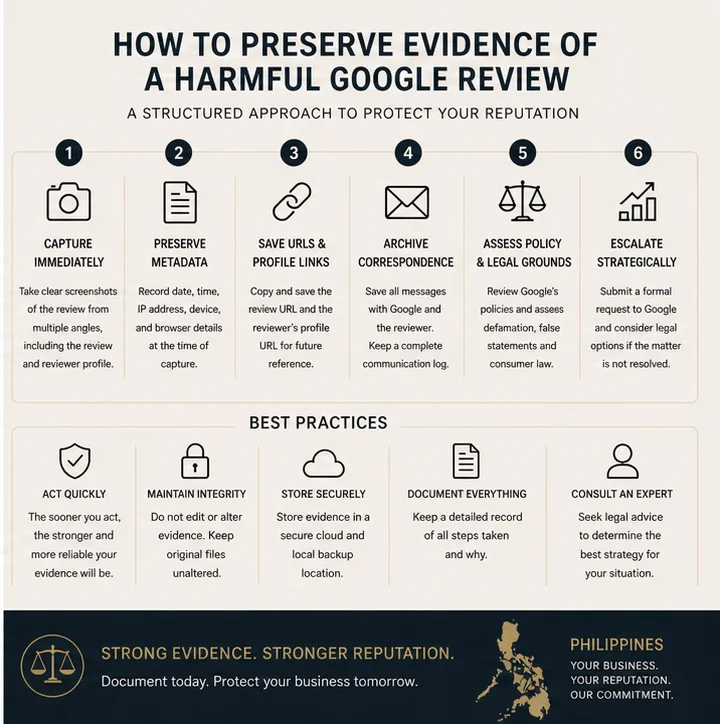 Google Review Removal Proof Checklist In Philippines: What Actually Persuades Google And Counsel