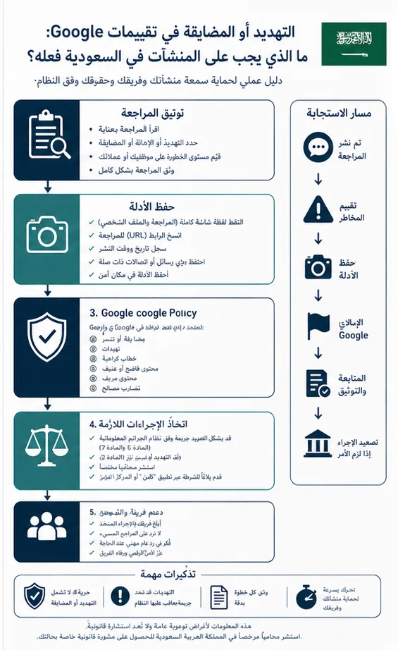 Google Reviews Harassing Staff Or Making Threats: Practical Removal Strategy In Saudi Arabia