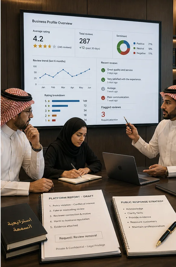 Supplier, Contractor Or Agency Google Reviews In Saudi Arabia: Conflict-Of-Interest Removal Strategy
