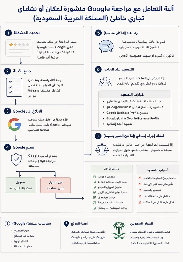 مراجعة Google ضد النشاط الخطا في المملكة العربية السعودية