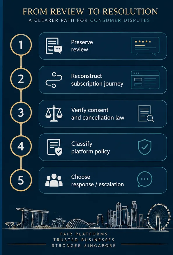 Google Review Alleging Automatic Renewal Or Impossible Cancellation In Singapore: Evidence And Removal Strategy