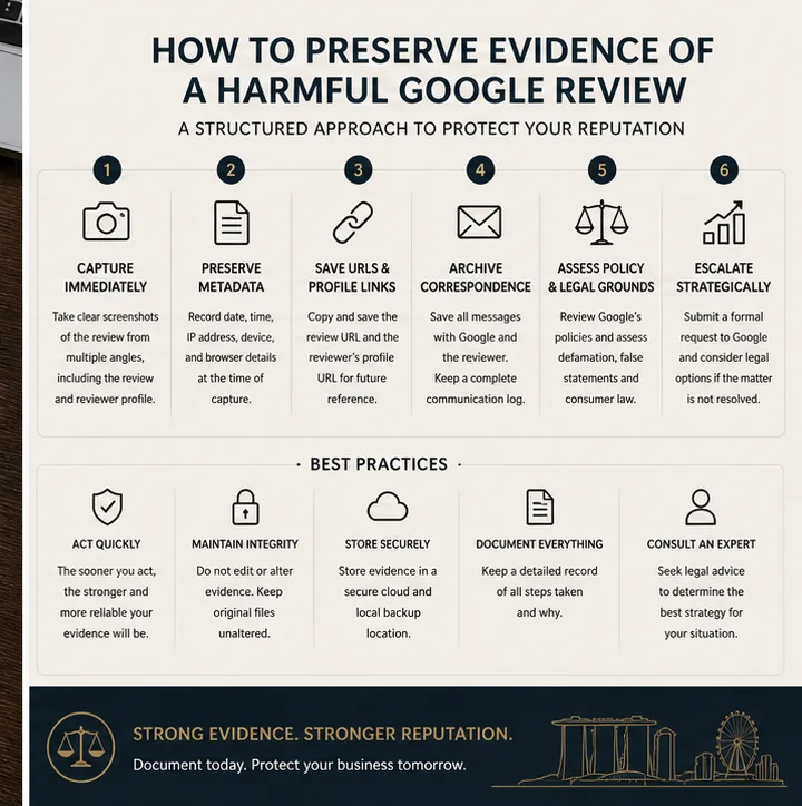Google Review Removal Proof Checklist In Singapore: What Actually Persuades Google And Counsel