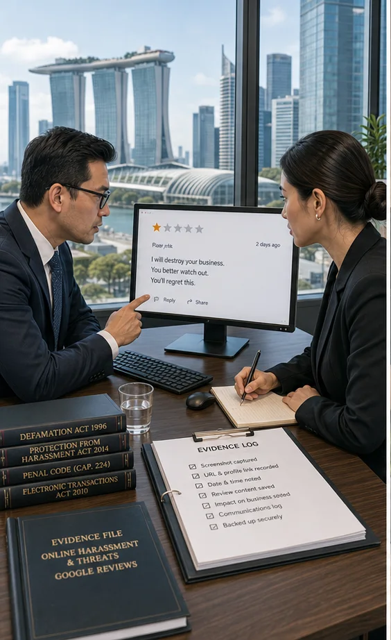Google Reviews Harassing Staff Or Making Threats: Practical Removal Strategy In Singapore