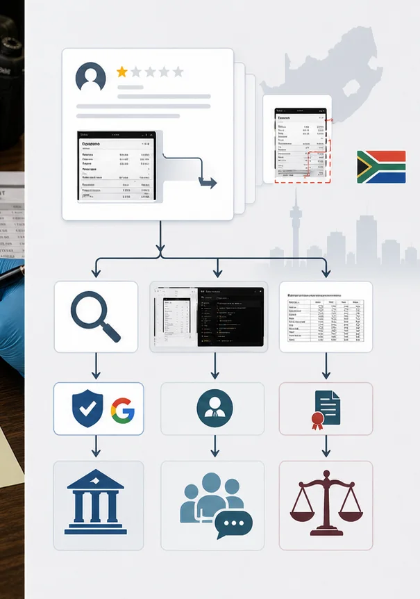 Google Review Using Fake Screenshots Or Documents In South Africa